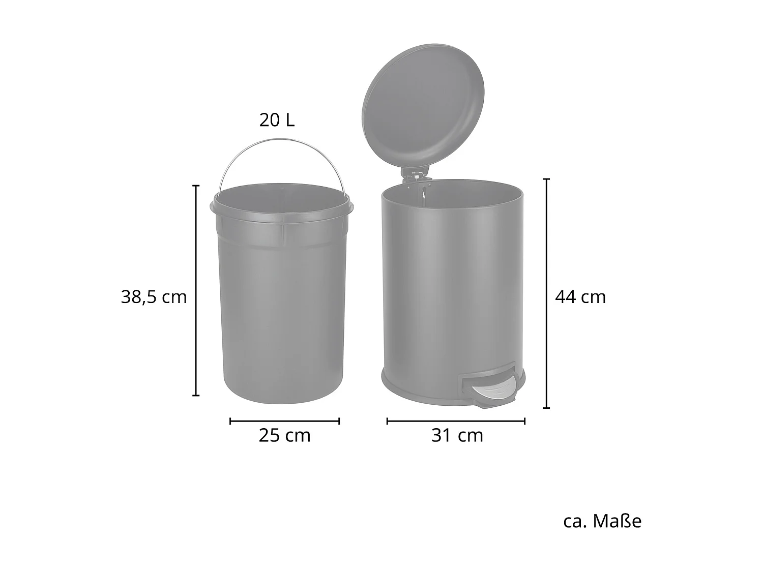 MÜLLEIMER T20 Schwarz