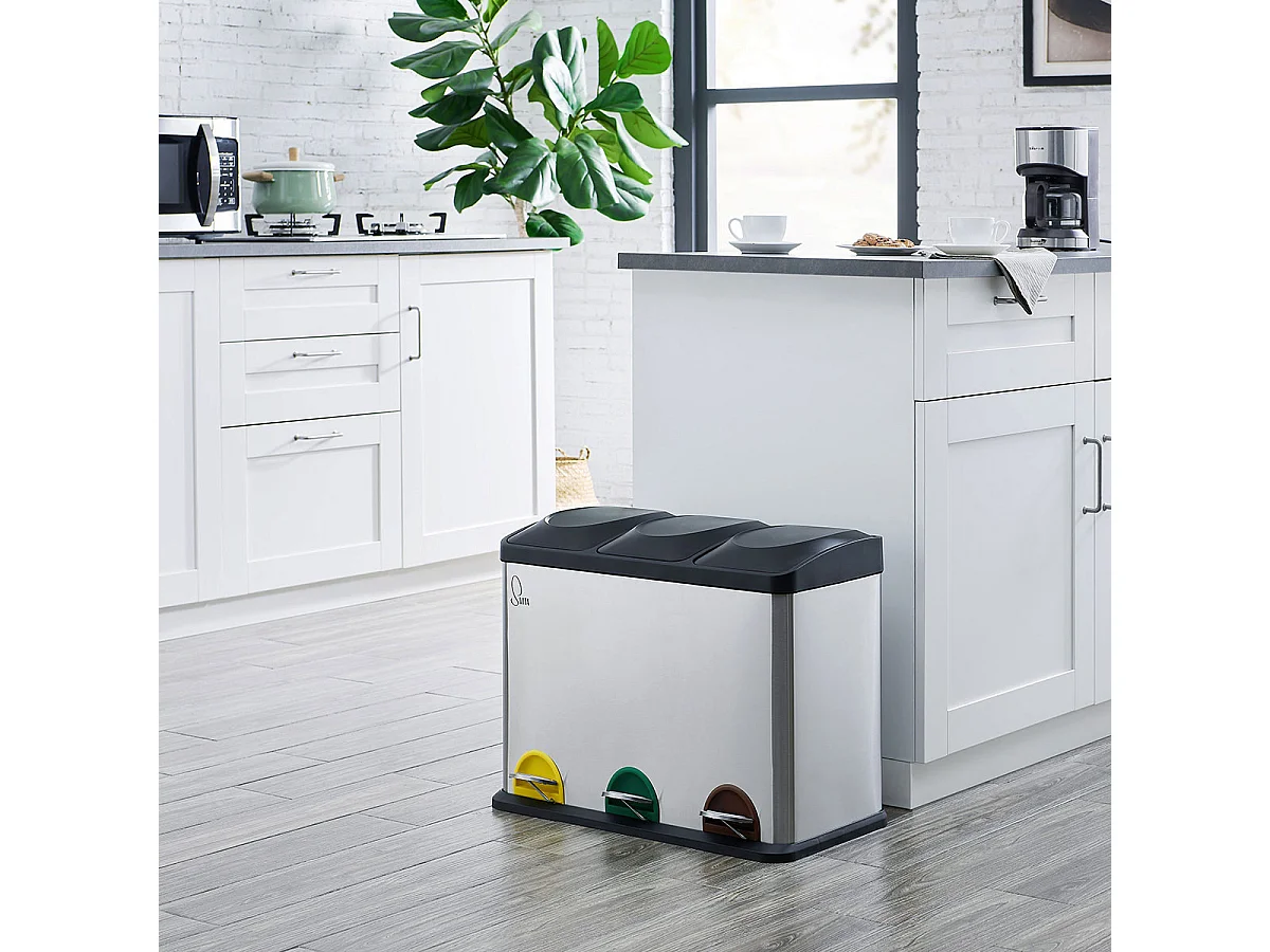 Poubelle de recyclage 45L