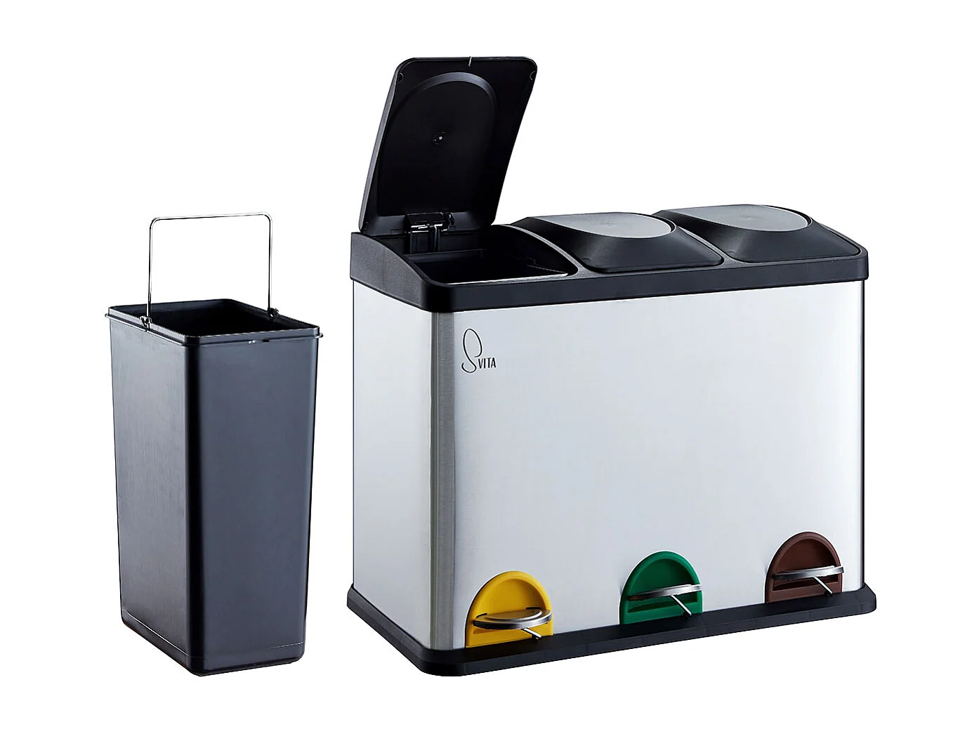 Poubelle de recyclage 45L