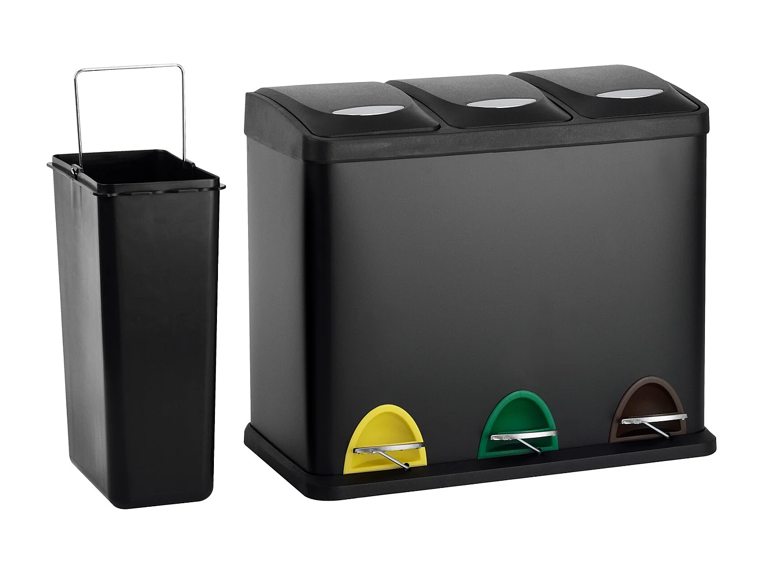 TRETMÜLLEIMER TC3X8 Schwarz