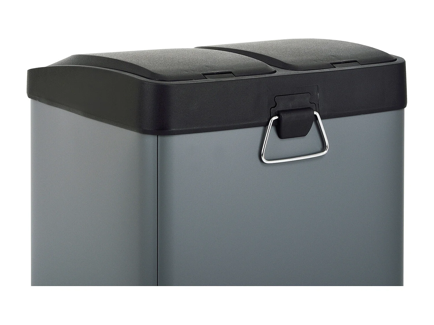 Poubelle de tri 2x8L en inox