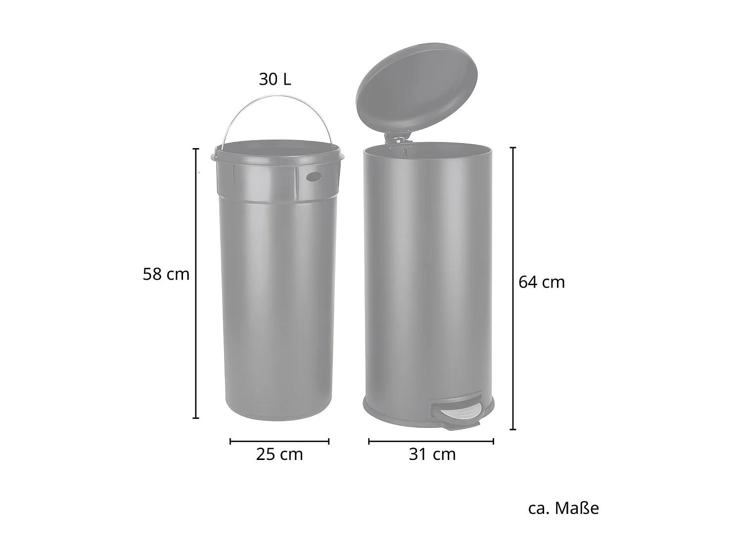 MÜLLEIMER T30 Schwarz