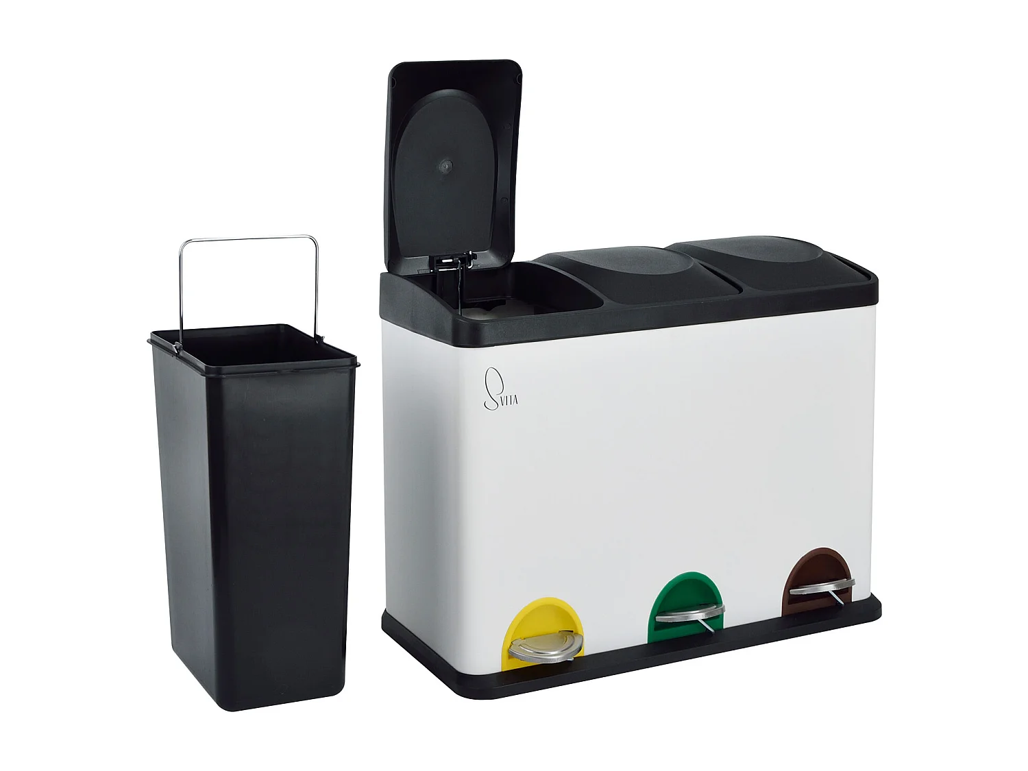 Poubelle de recyclage 45L