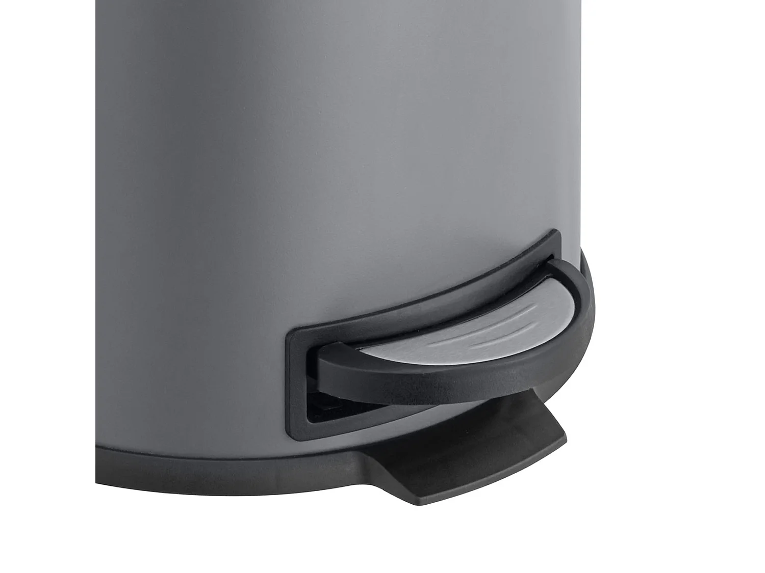 SVITA T30 Poubelle grise 30Litres en inox Poubelle à pédale Poubelle à déchets