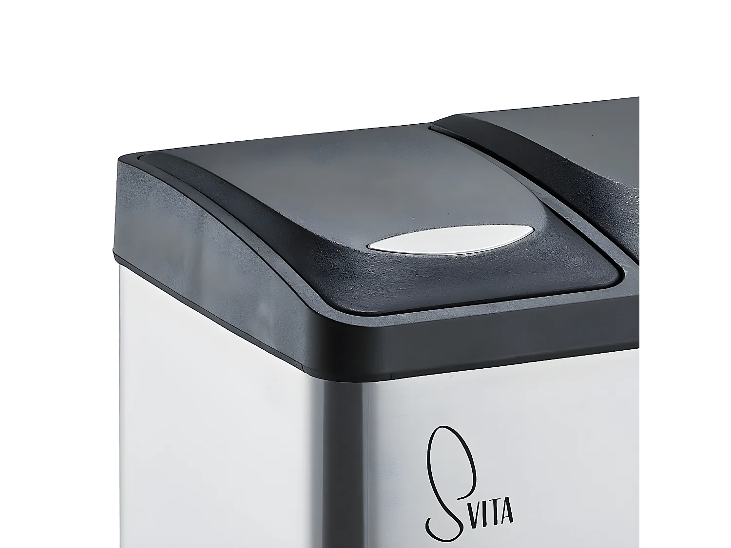 Poubelle de tri 2x8L en inox