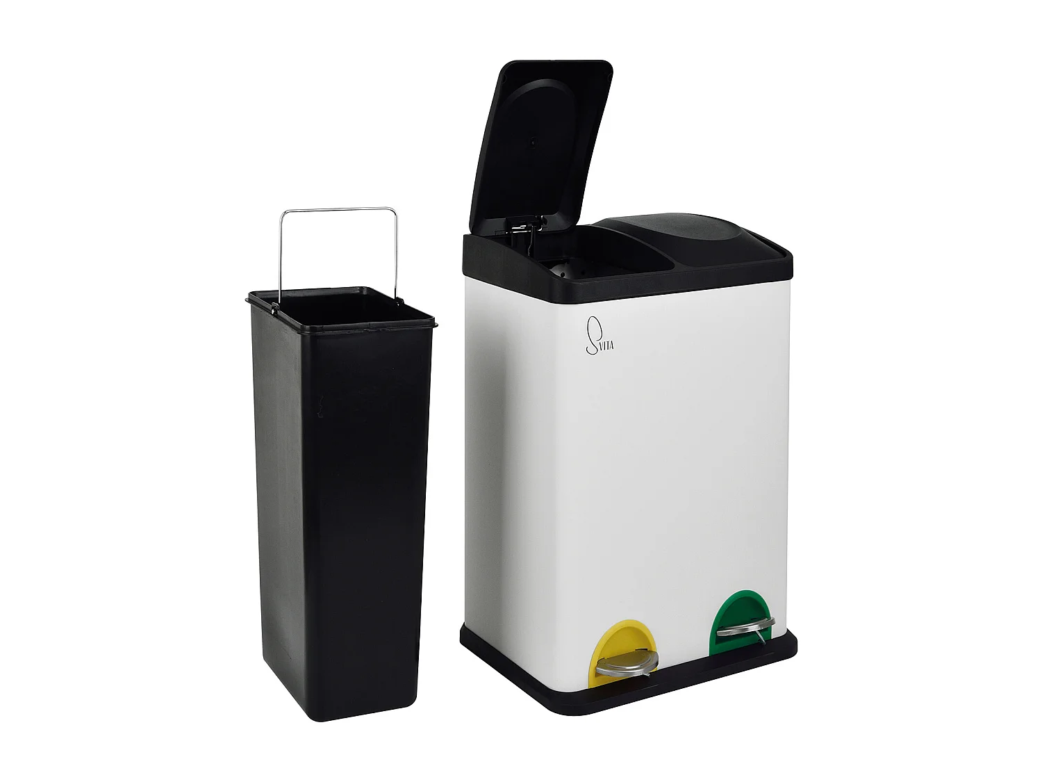 Poubelle de tri sélectif Acier inoxydable