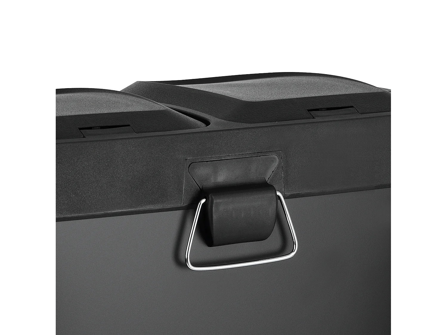 MÜLLEIMER TC2X20 Küchen-Eimer 40Liter Fassungsvermögen 2x20L Abfalleimer 2er-Mülleimer Schwarz