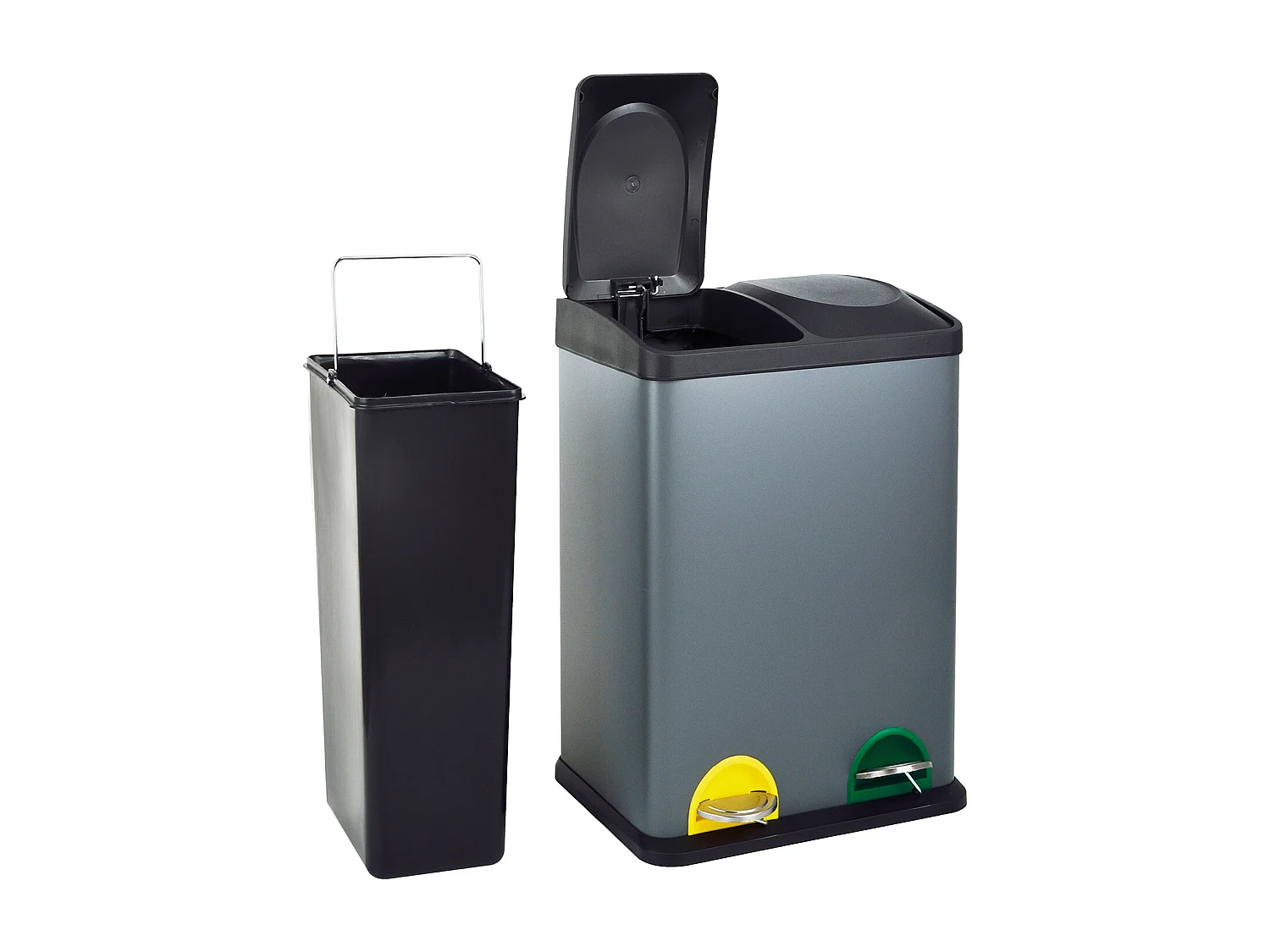 Poubelle de tri sélectif Acier inoxydable