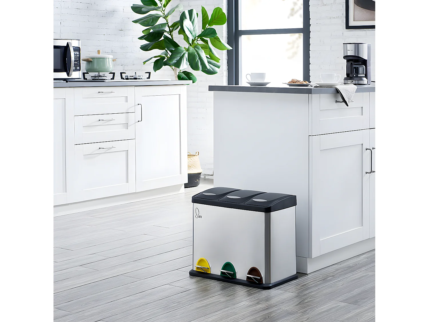 TRETMÜLLEIMER TC3X8 Silber