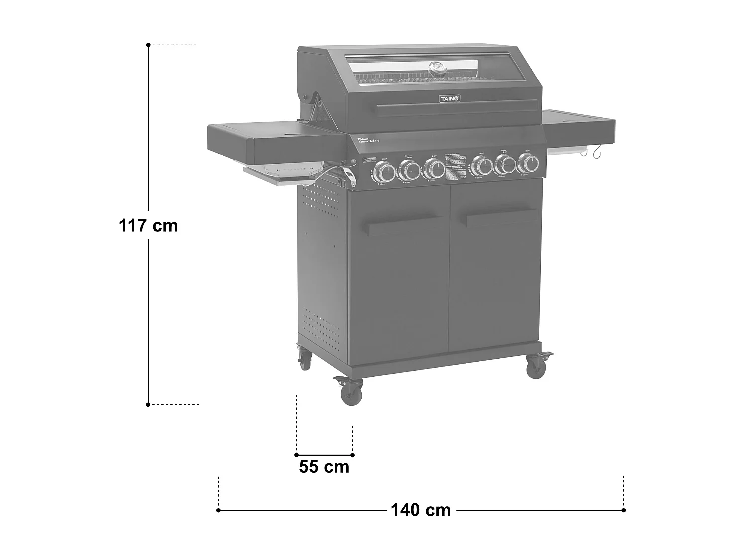 GASGRILL Platinum Yamara Dark 4+2