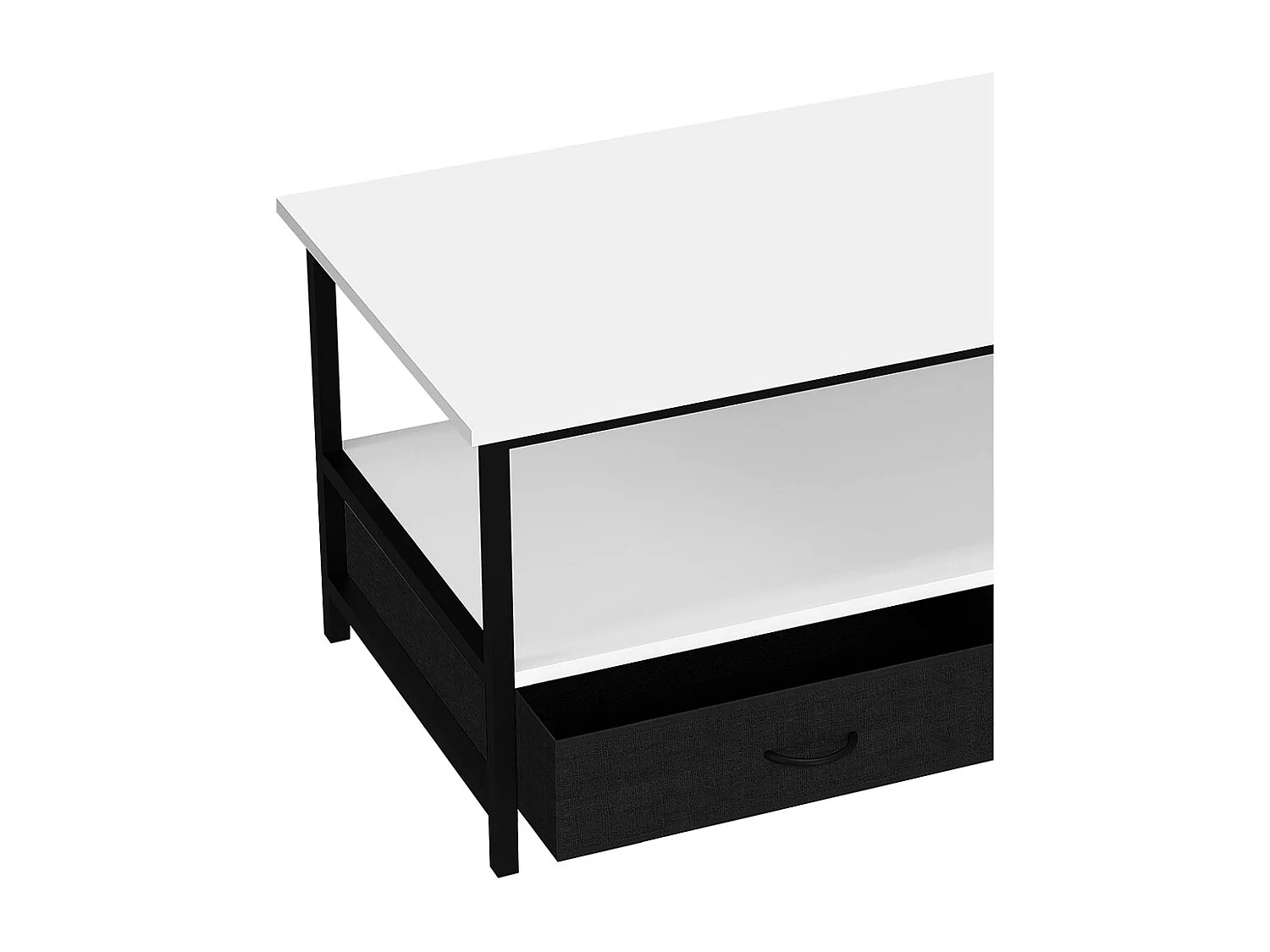 Side table & coffee table Flonila White H. 45 x W. 100 x D. 50 cm
