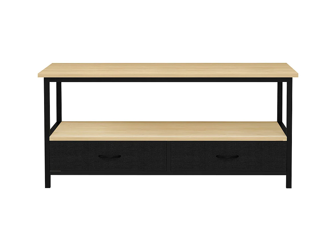 Metall Holz Schublade Sofatisch Couchtisch Flonila