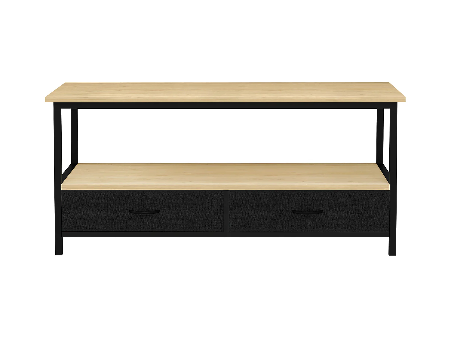 Metall Holz Schublade Sofatisch Couchtisch Flonila