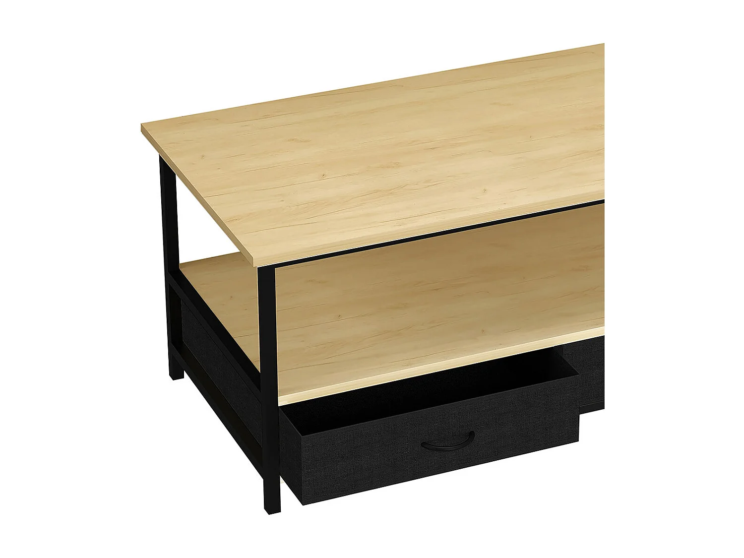 Side table & coffee table Flonila Honey oak H. 45 x W. 100 x D. 50 cm