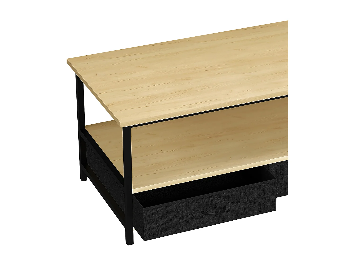 Side table & coffee table Flonila Honey oak H. 45 x W. 100 x D. 50 cm