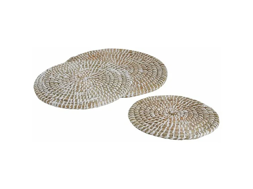 Dessous de plat en joncn (lot de 3)