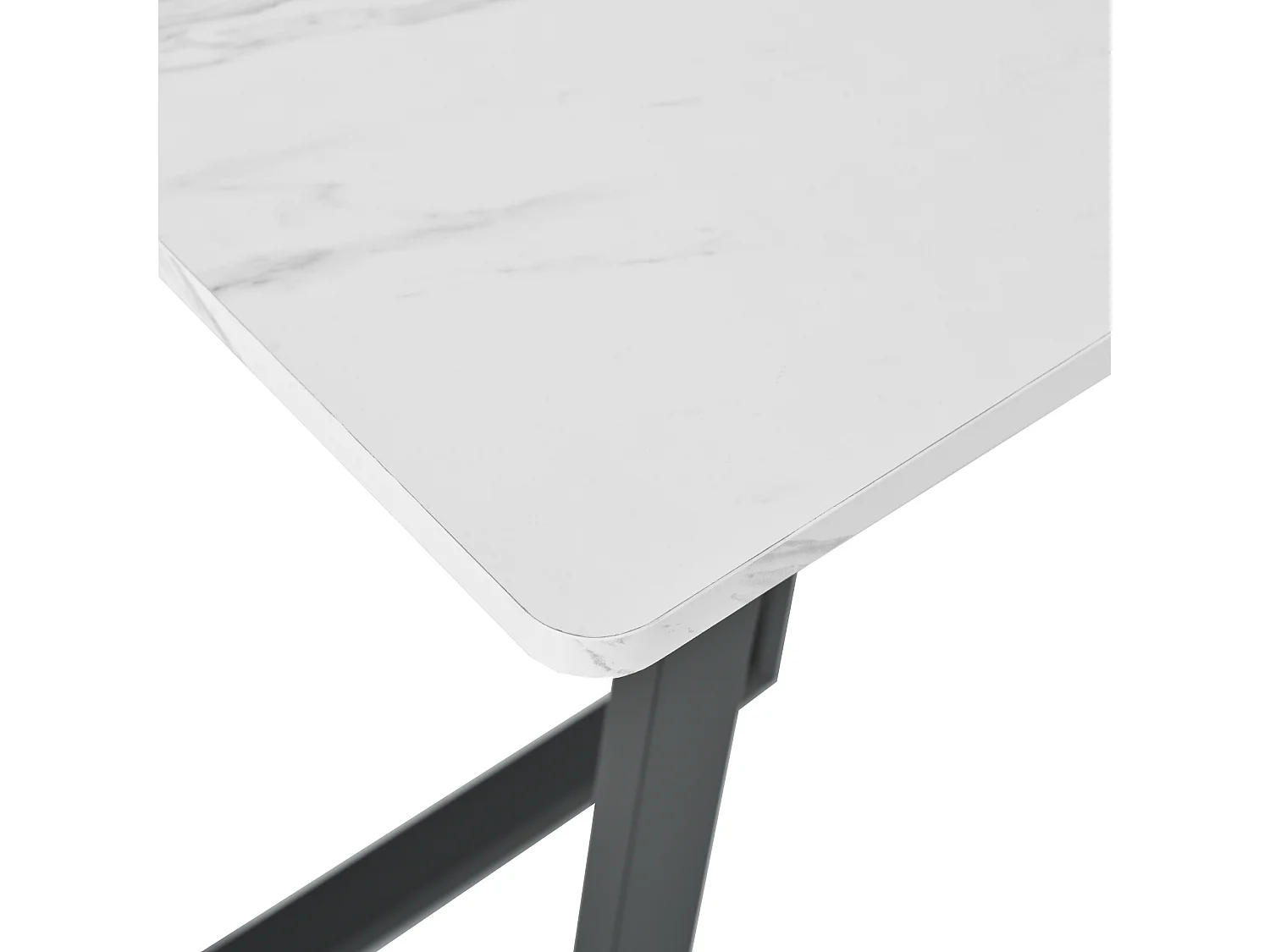 Ensemble table avec 4 chaises en velours - MDF + métal - gris