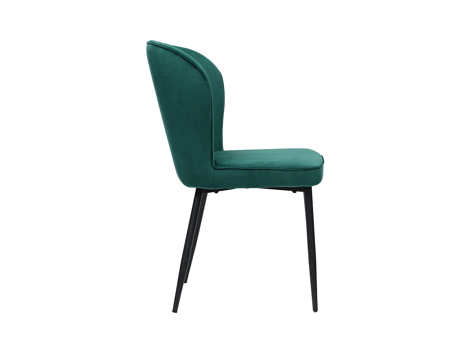 Ensemble table à manger 140 x 80 x 75 cm avec 4 chaises en velours - Bois MDF et métal doré - Vert