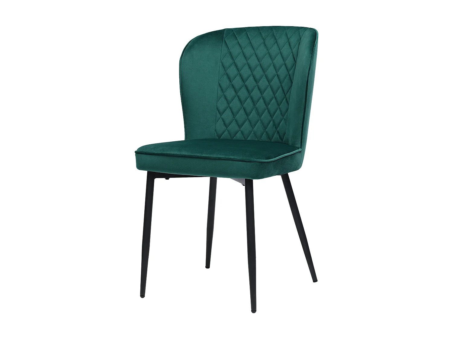 Eettafelset 140 x 80 x 75 cm met 4 fluwelen stoelen - MDF hout en goud metaal - Groen