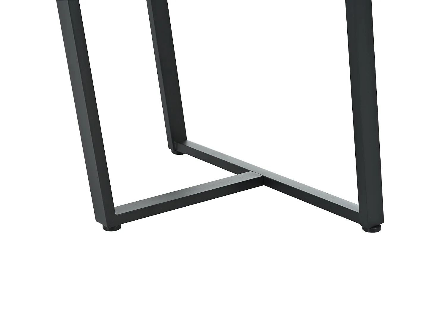 Ensemble table avec 4 chaises en velours - MDF + métal - noir