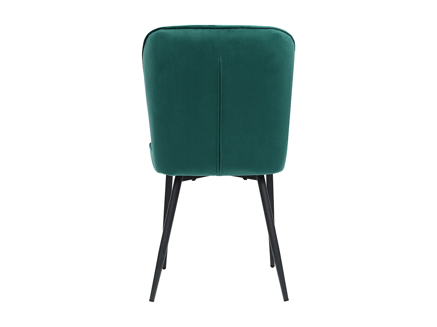 Ensemble table à manger 117x68x75cm avec 4 chaises en velours - Bois MDF et métal - Vert