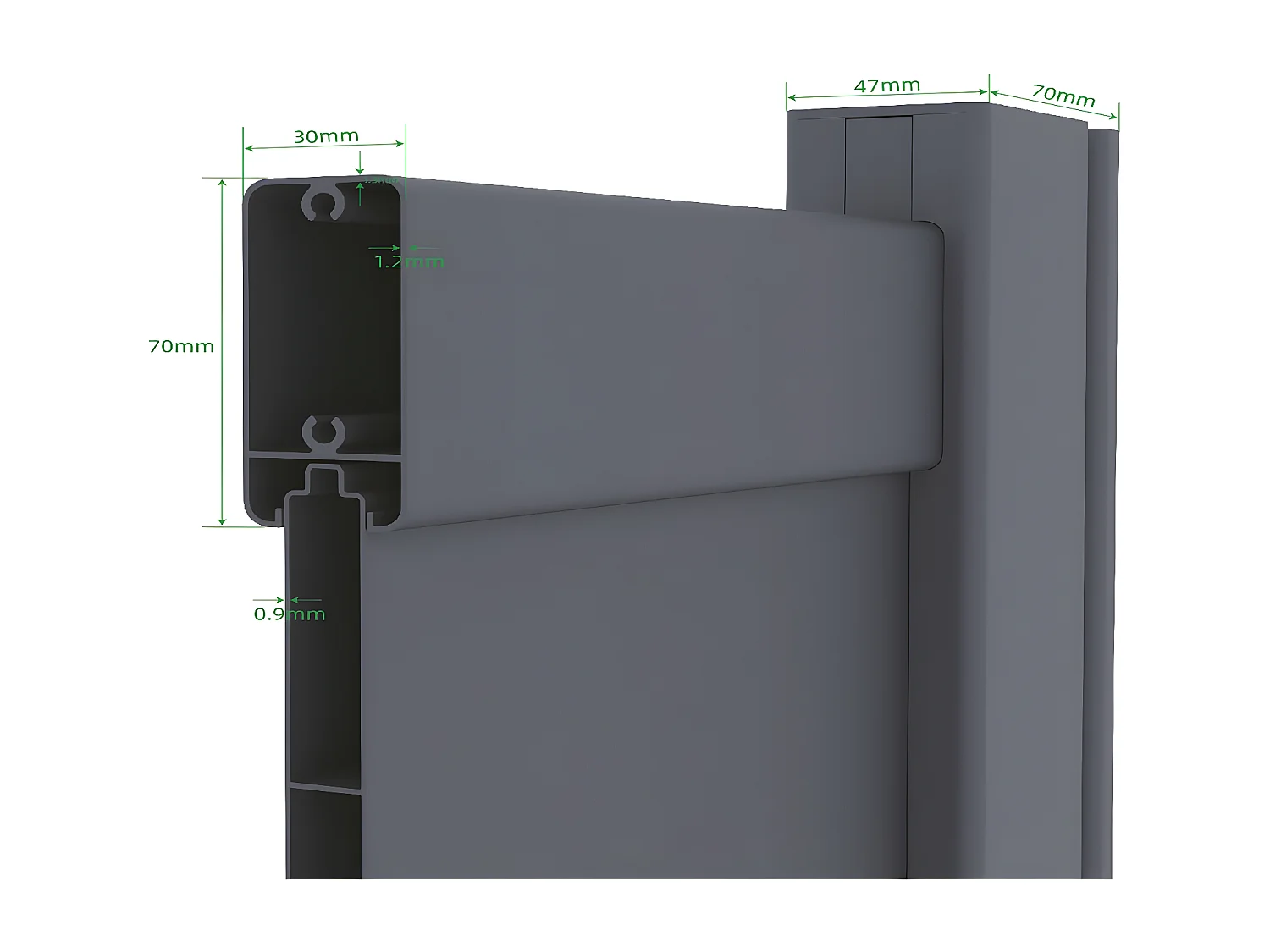 Pack portail + portillon "Marc" - Gris