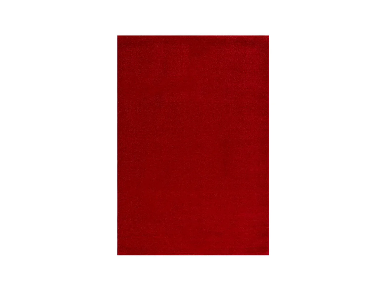 tapis open space 140x200 tissé rouge rectangle motif uni NOSSA