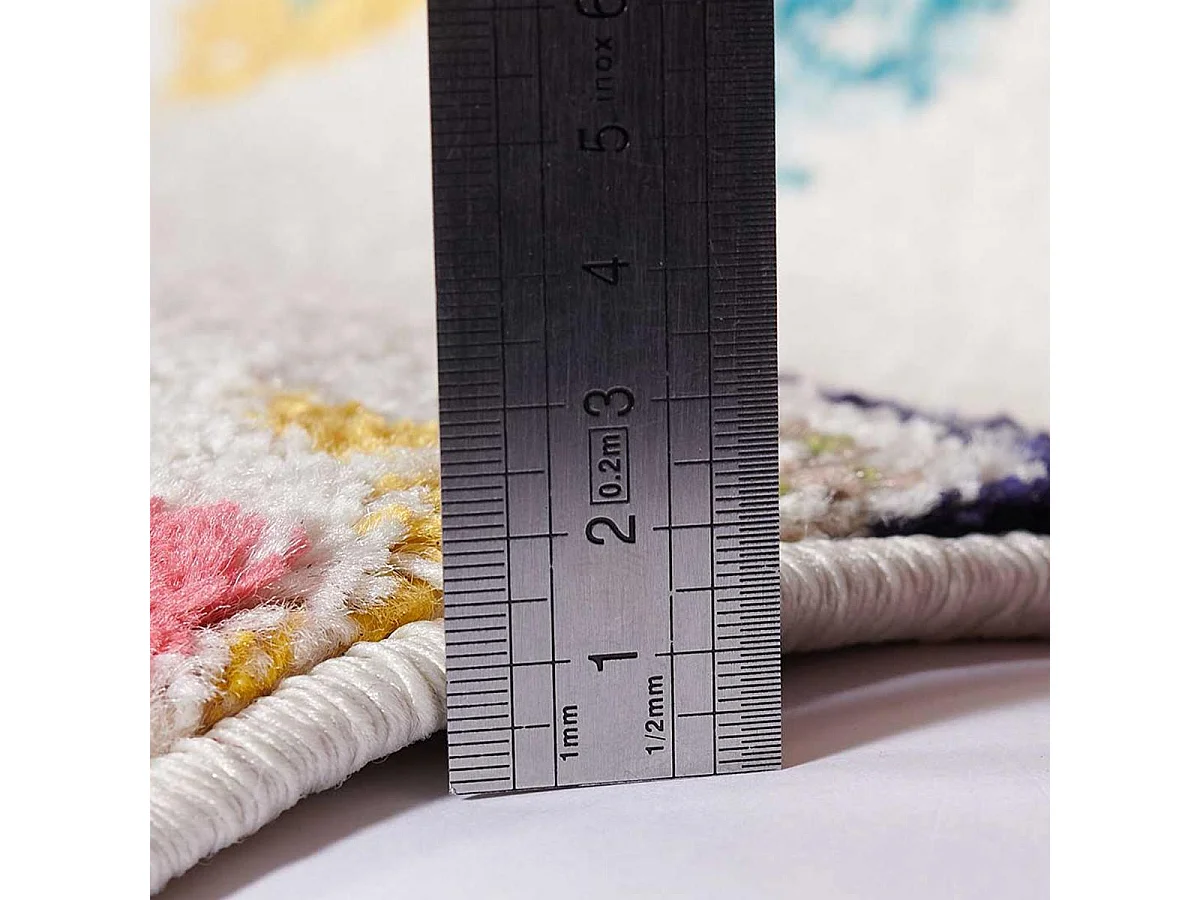 Tappeto berbero 160x230 tessuto modello etnico OURIKA avorio