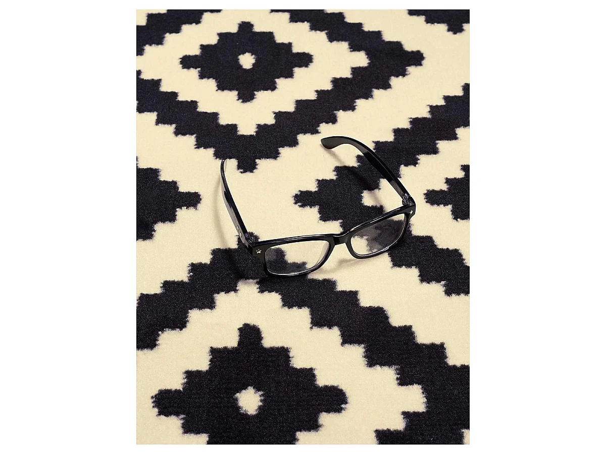 tappeto da soggiorno 200x290 tessuto rettangolo crema modello scandinavo ROMA