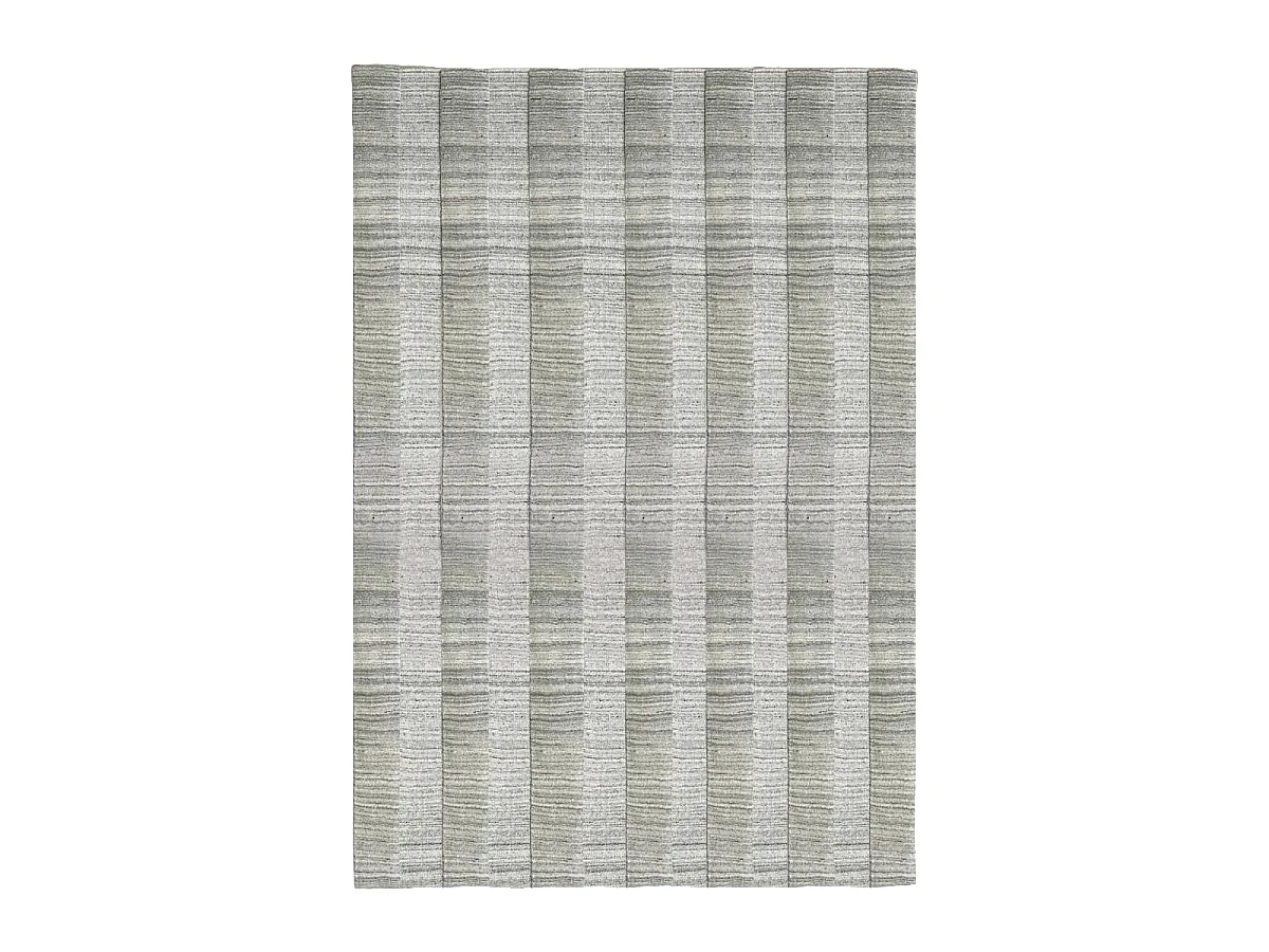 tapis salon 200x290 fait à la main en laine gris rectangle motif uni BANDA