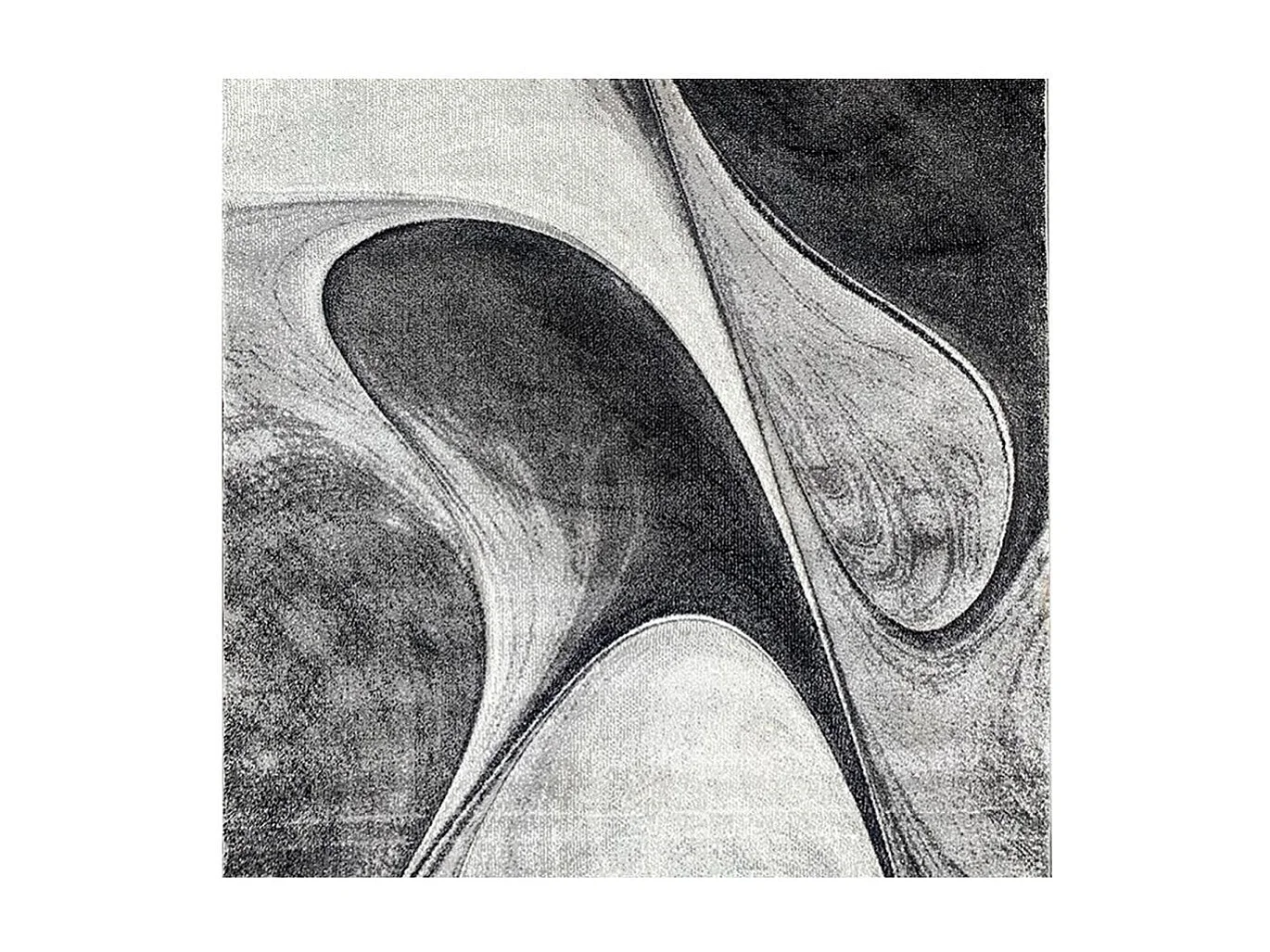 tapis salle à manger 240x340 tissé gris rectangle motif géométrique LYN8 MADILA