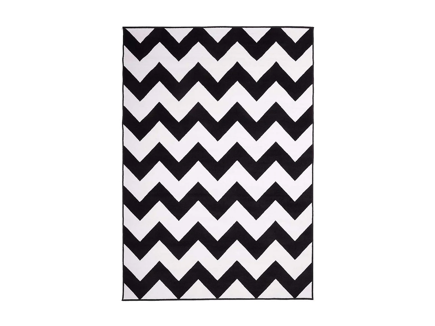 tapis chambre 80x150 tissé noir rectangle motif géométrique LYN1 DALEN