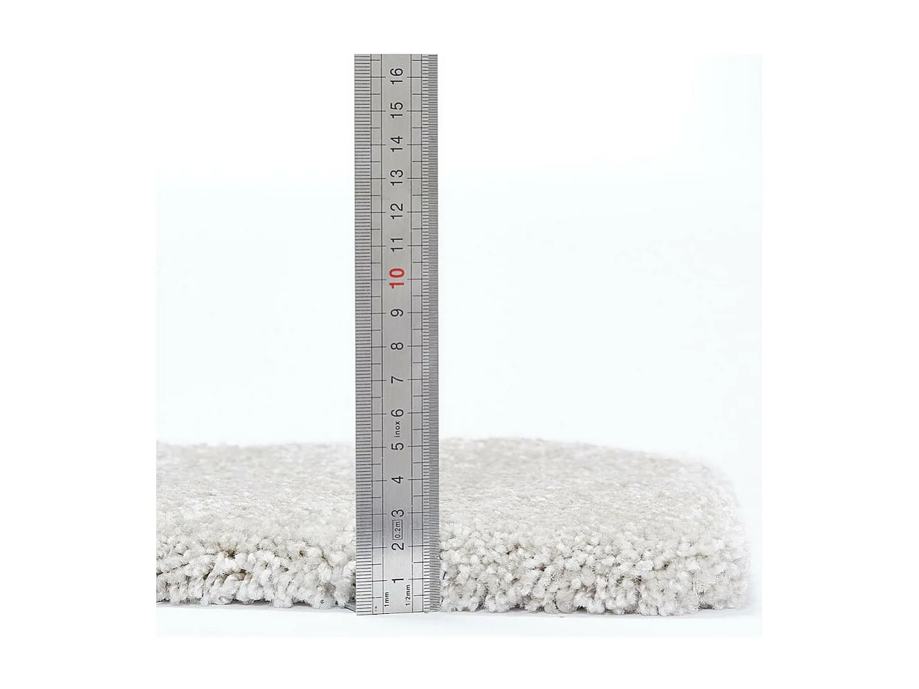 tapis salle à manger 200x300 tissé gris rectangle motif uni EPAISSIA +