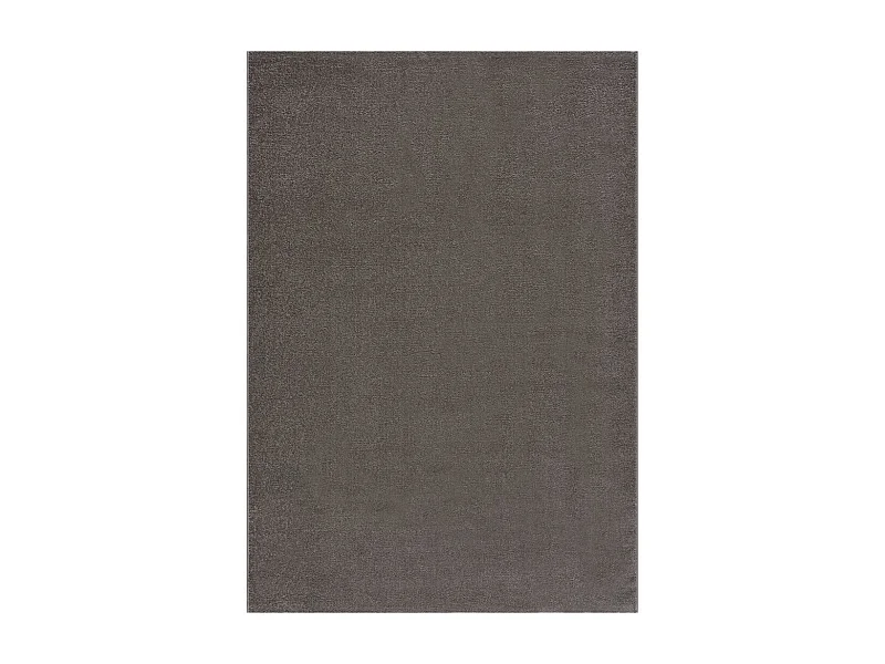 tapis entrée 60x110 tissé gris rectangle motif uni NOSSA