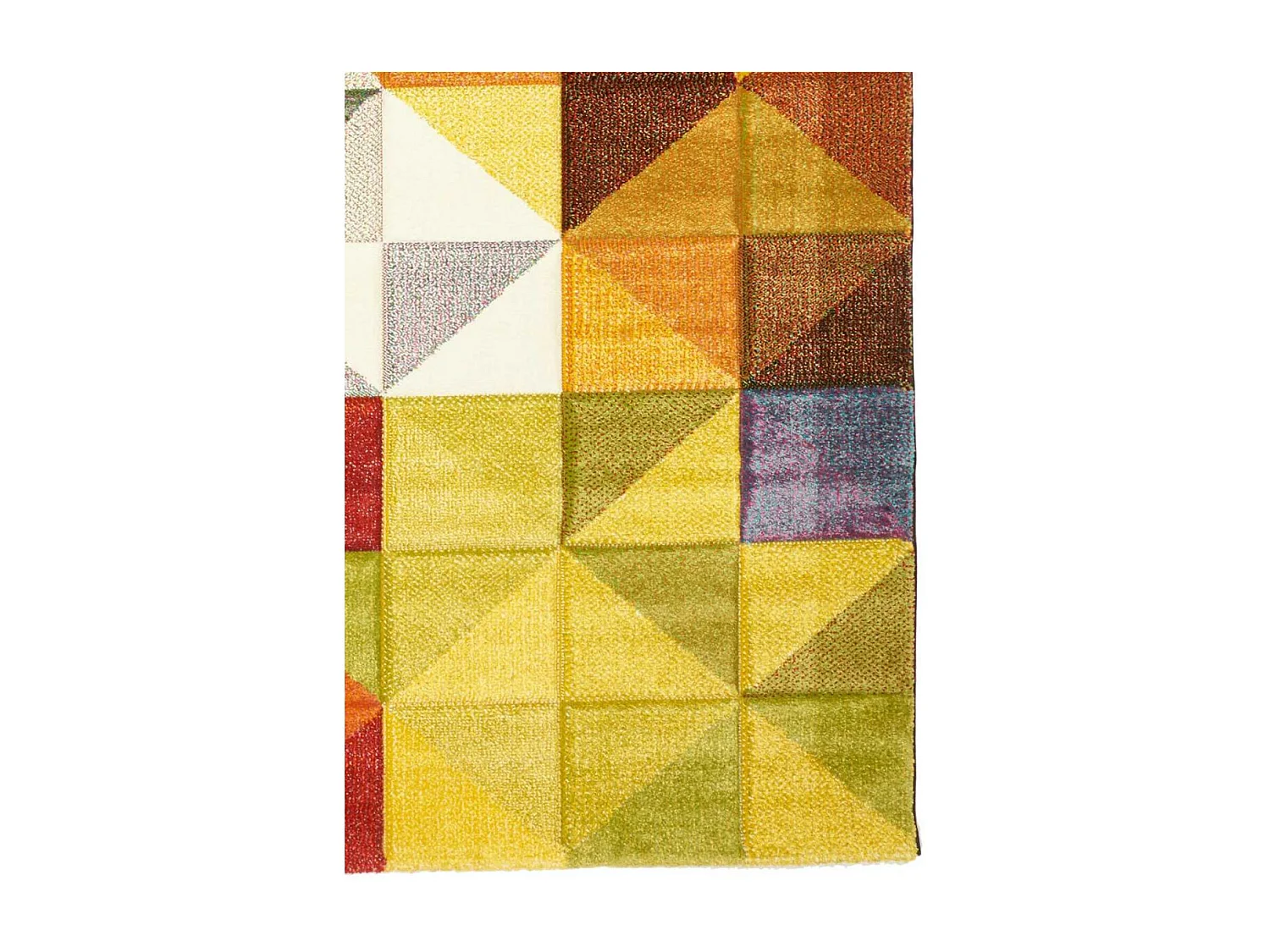 tapis grand salon 280x380 tissé noir et rouge rectangle motif géométrique LYN8 MARIX