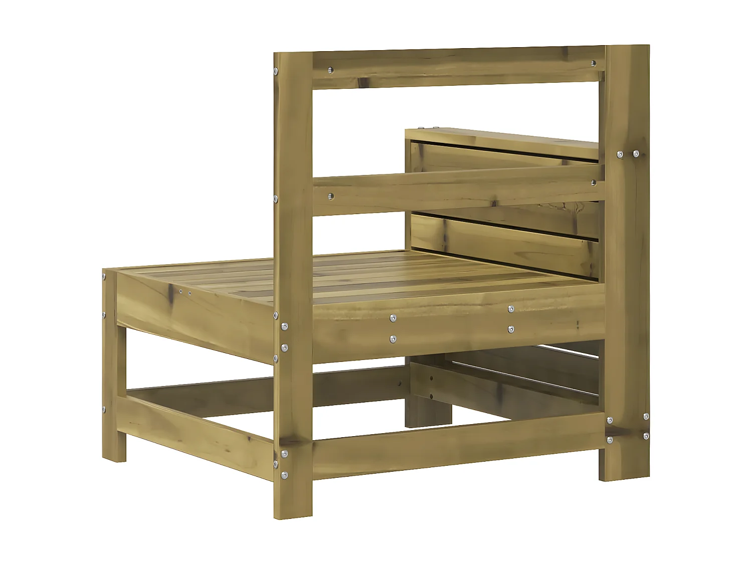 Gartensofa-Armlehne 69x62x70,5 cm imprägniertes Kiefernholz