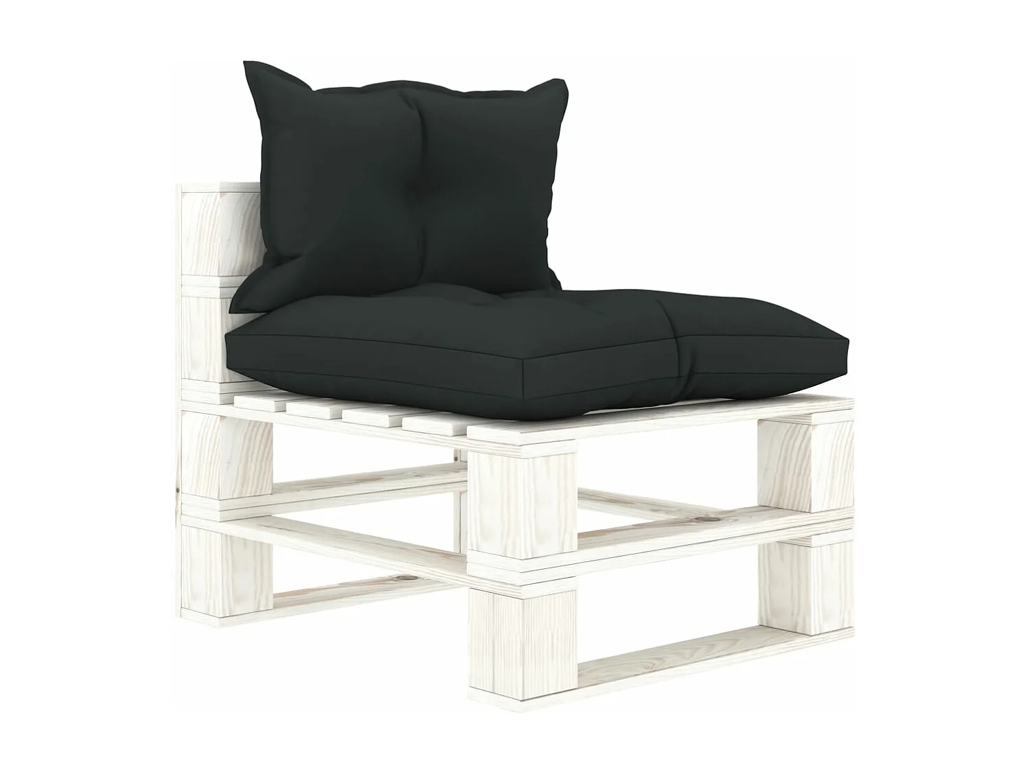 Sofá midgarden de palets y cojines antracita Madera