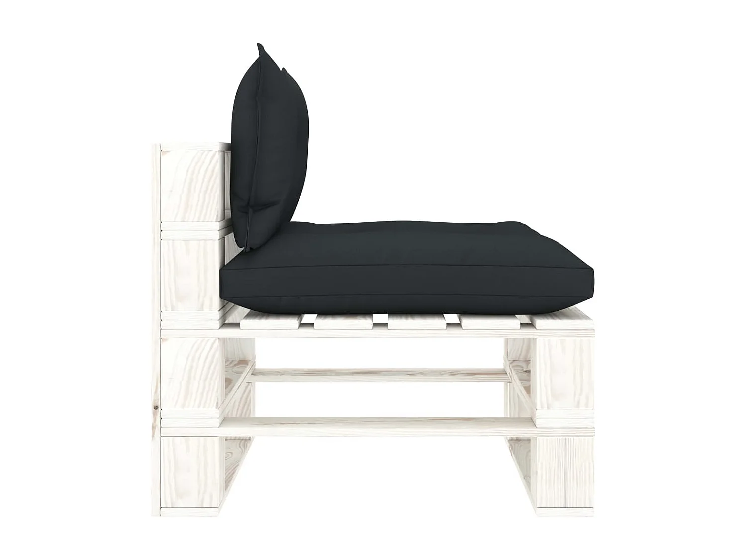 Sofá midgarden de palets y cojines antracita Madera