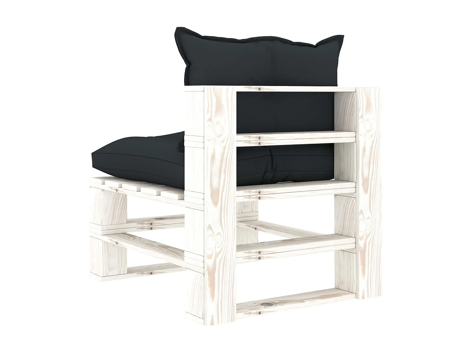 Sofá midgarden de palets y cojines antracita Madera