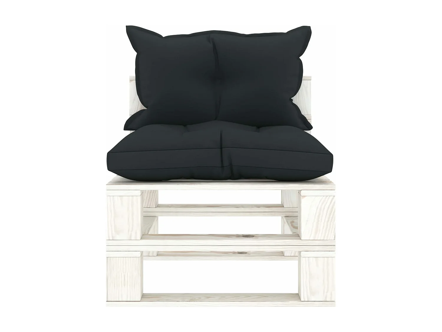 Sofá midgarden de palets y cojines antracita Madera