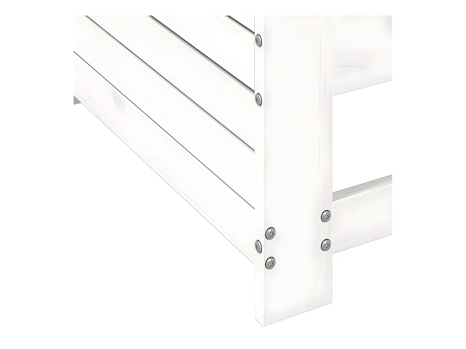 Sofá de jardín reposabrazos blanco 69x62x70,5 cm madera maciza de pino