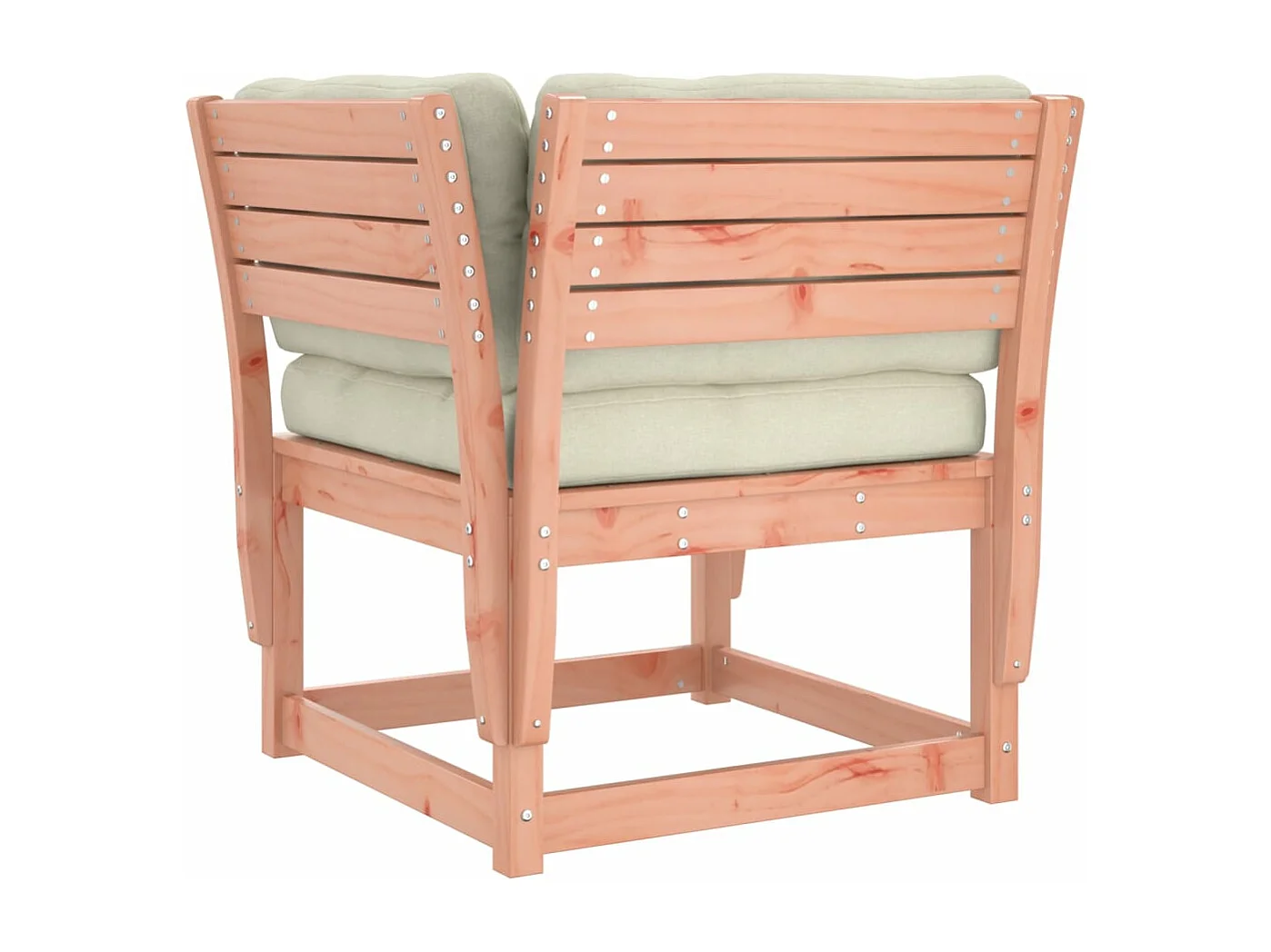 Armlehnen-Gartensofa mit Douglas-Massivholzkissen