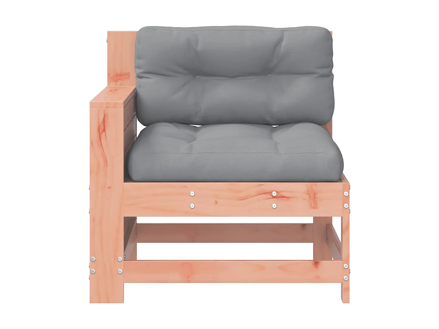 Canapé de jardin accoudoir avec coussin bois massif douglas