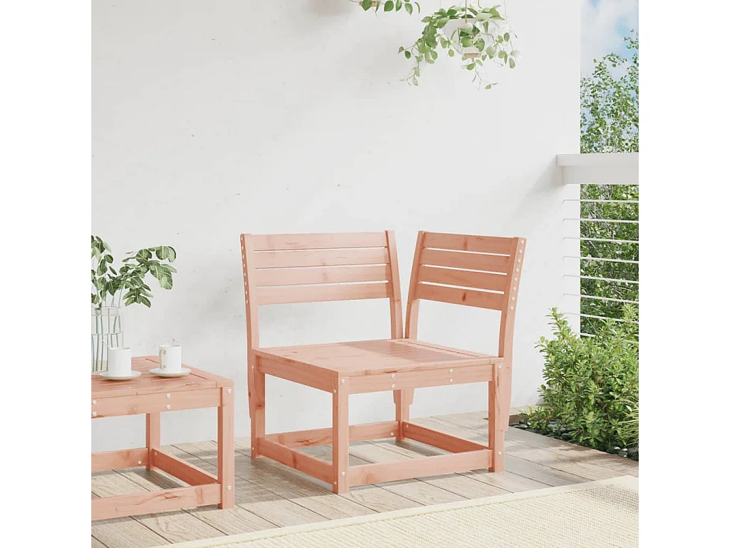 Sofá esquinero de jardín 73x73x78 cm madera maciza de Douglas