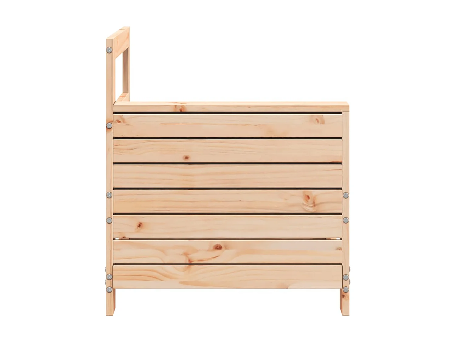 Apoio de braço para sofá de jardim 69x62x70,5 cm madeira maciça de pinho