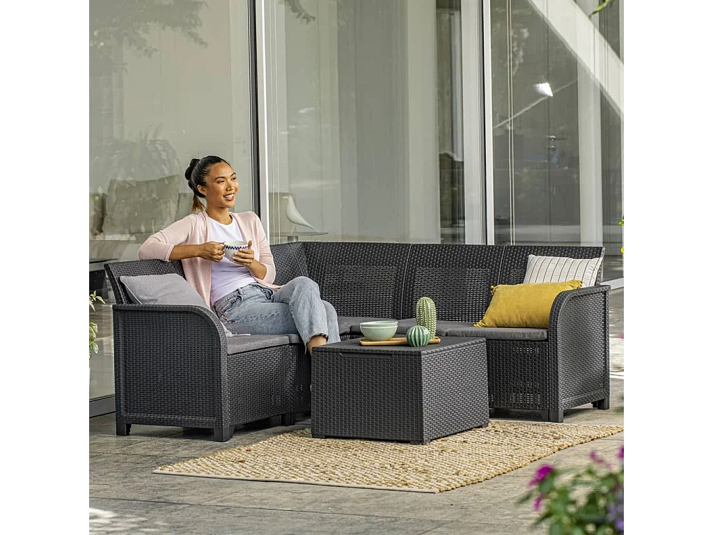 Keter Élément d'angle de jardin Rosalie Graphite