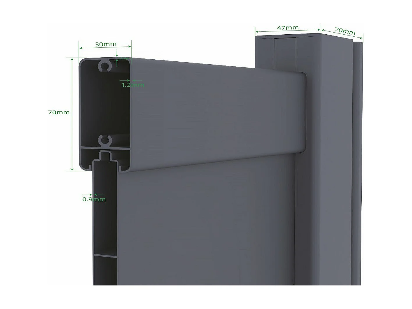 Pack portail + portillon "Marc" - Gris