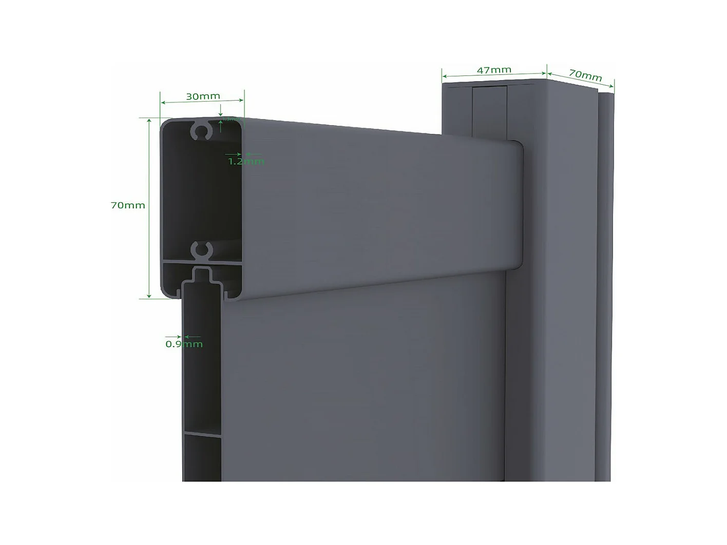 Pack portail + portillon "Marc" - Gris