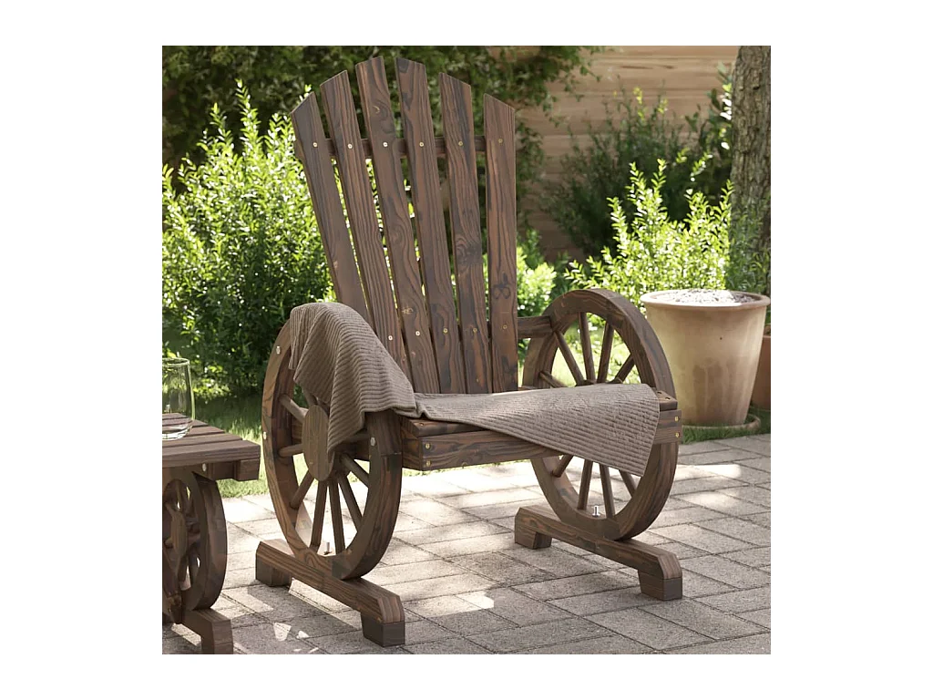 Chaise de jardin Adirondack bois de sapin massif