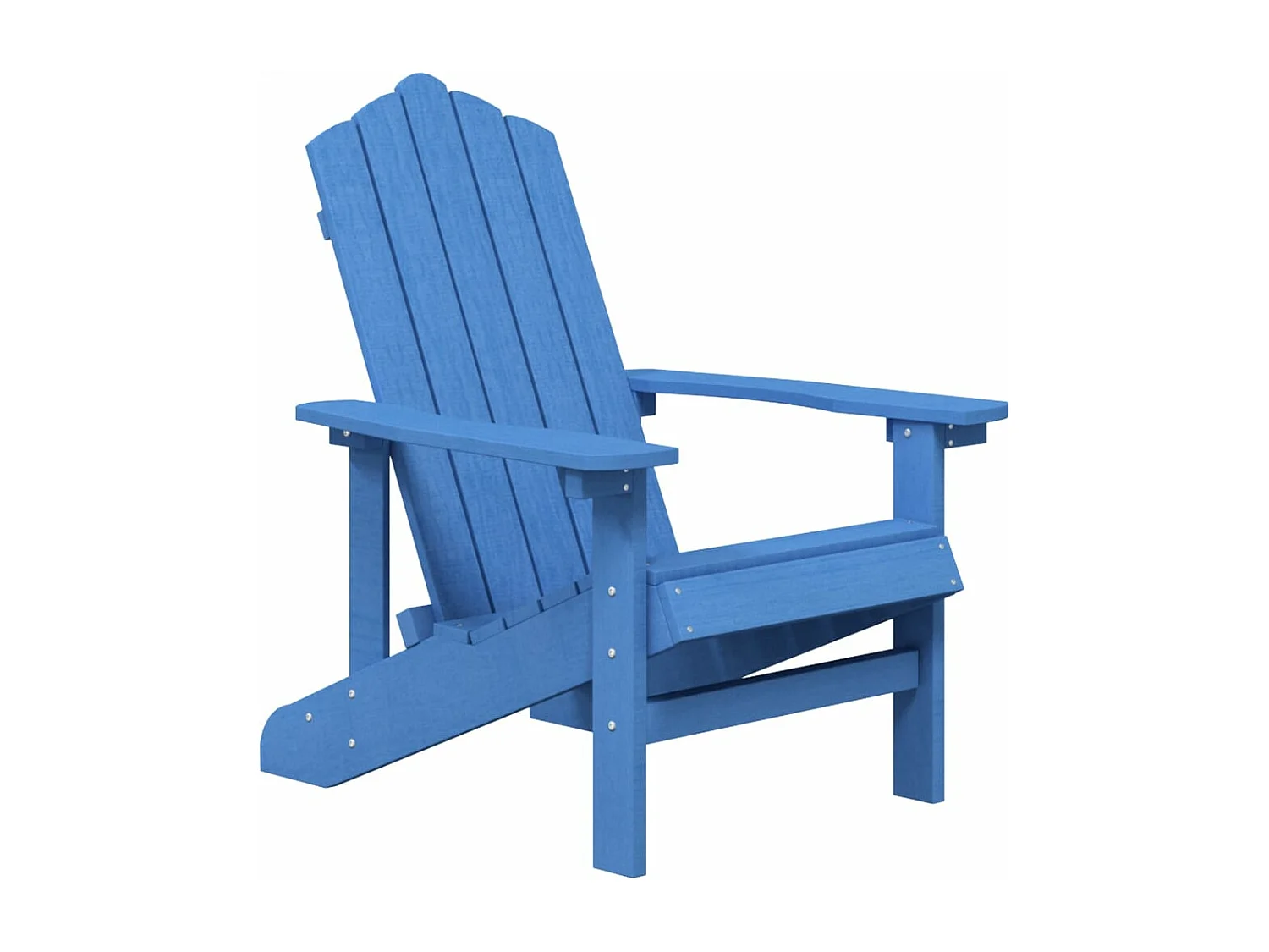 Adirondack tuinstoel met HDPE tafel Aqua blauw